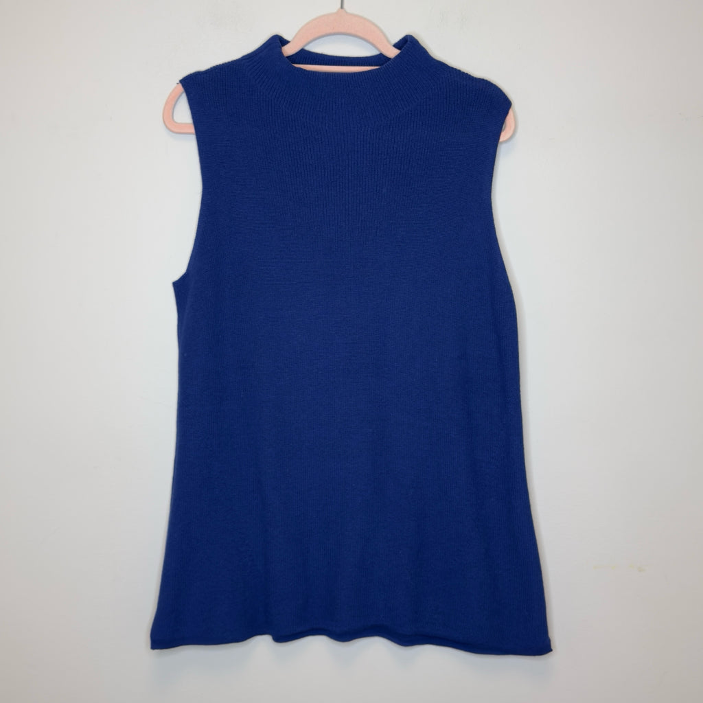 Chico's Sleeveless Mock Neck Tunic Sweater - Size Large