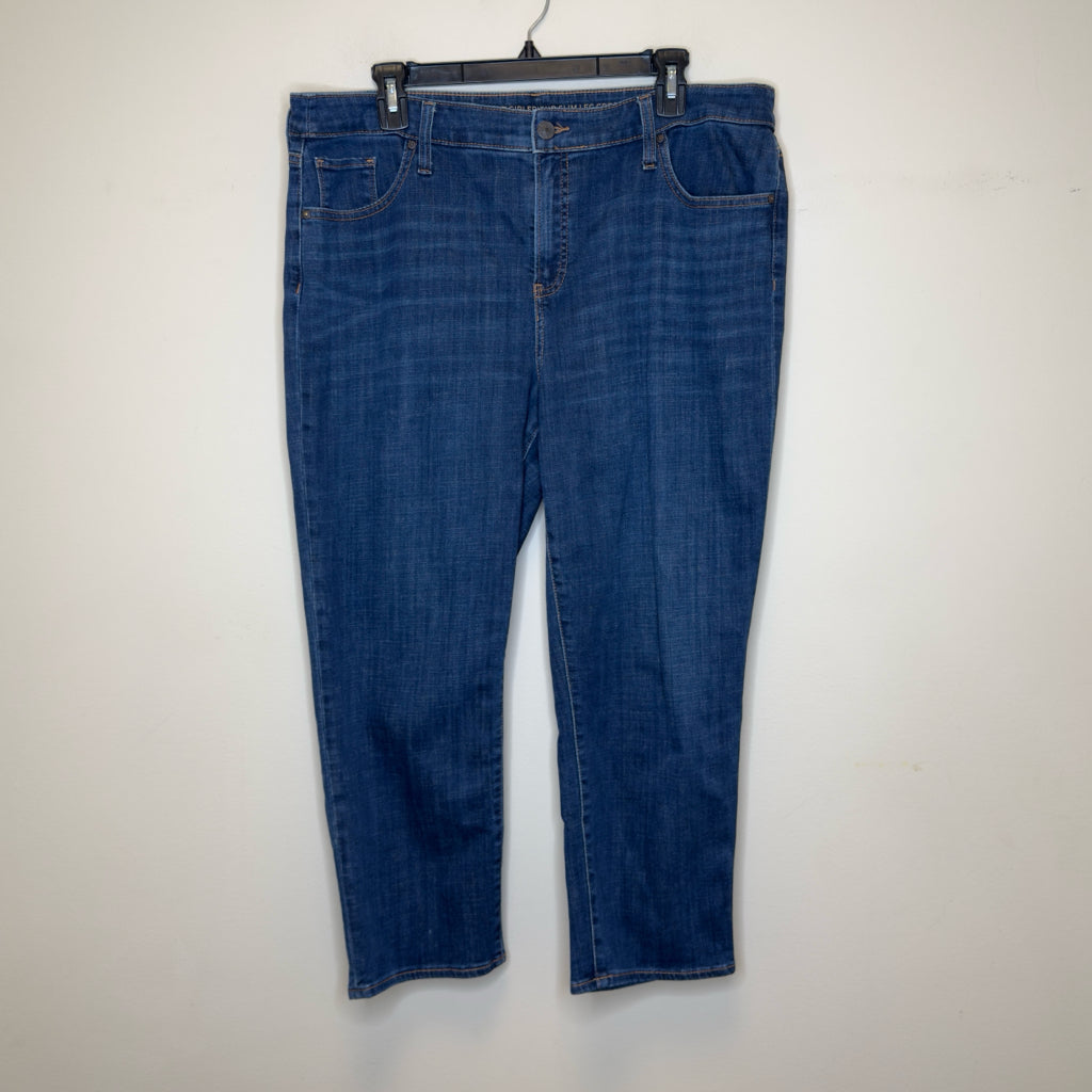 Chico's Girlfriend Cropped Jeans - Size 14
