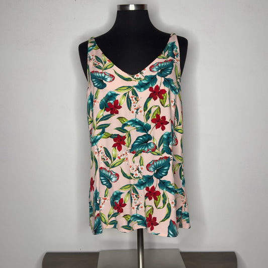 TopShop Hawaiian Print Tank Top - Size Medium