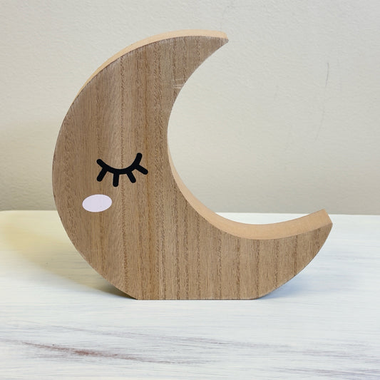 Sleeping Wood Moon Table Decoration