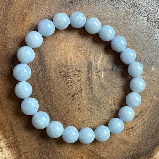 Inga Ann's Beaded Bracelet - Baby Blue