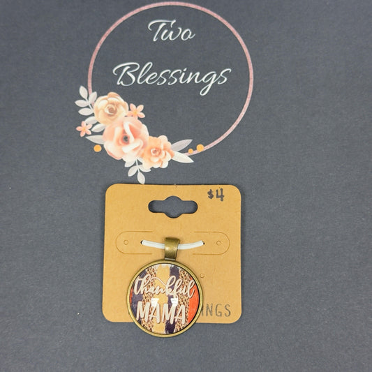 Two Blessings Charm - Thankful Mama