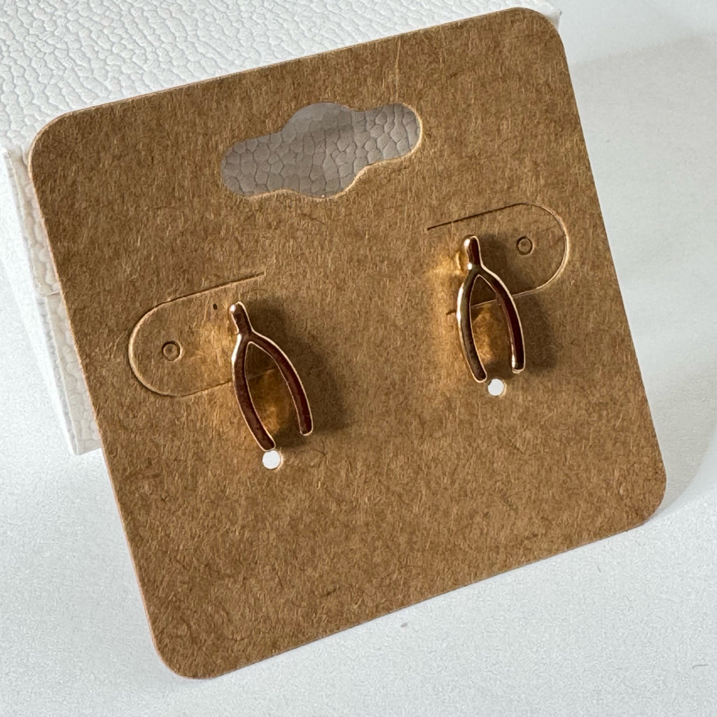 Wishbone Stud Earrings