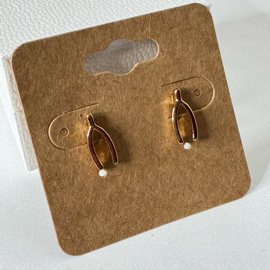 Wishbone Stud Earrings