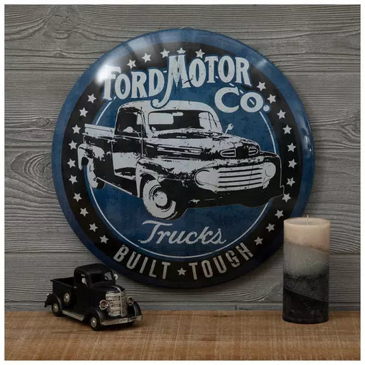 Ford Motor Co. Dome Metal Sign