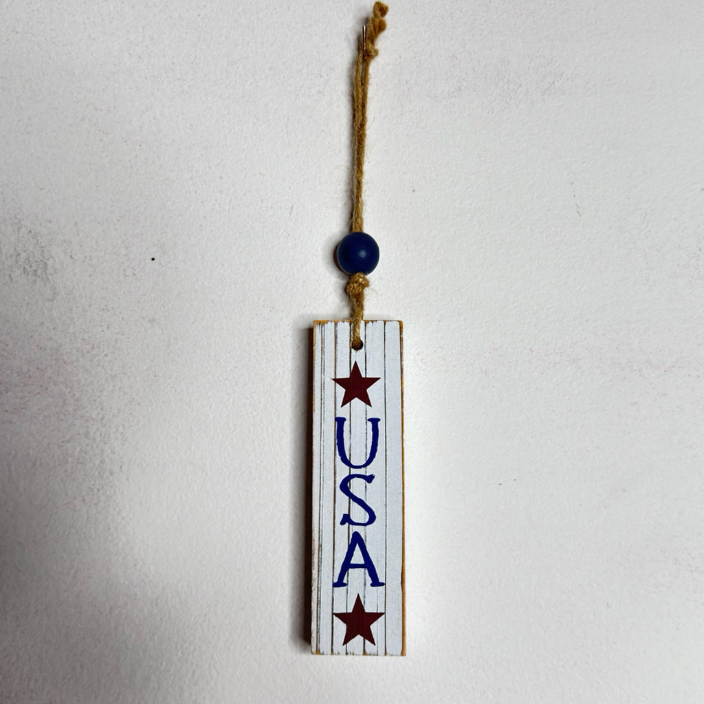 Primitive USA Hanging Ornament