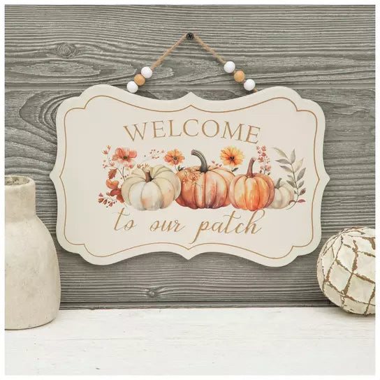 Welcome To Our Patch Fall Wall Decor