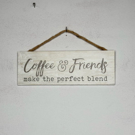 Coffee & Friends Hanging Sign
