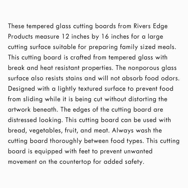 Tempered Glass Cutting Board - Whitetail Deer