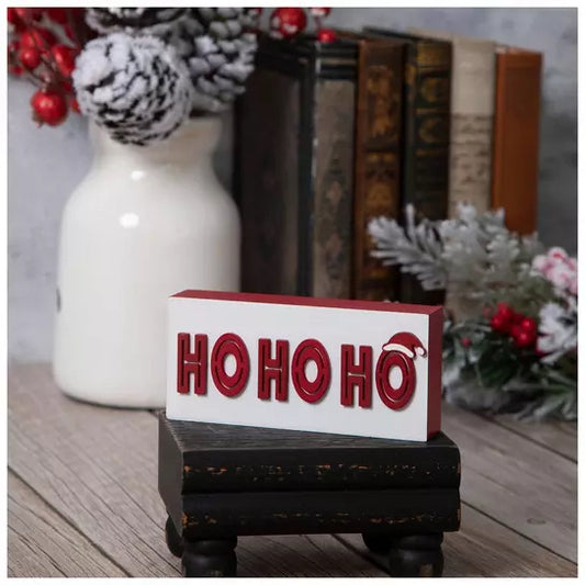 Ho Ho Ho Wood Decor