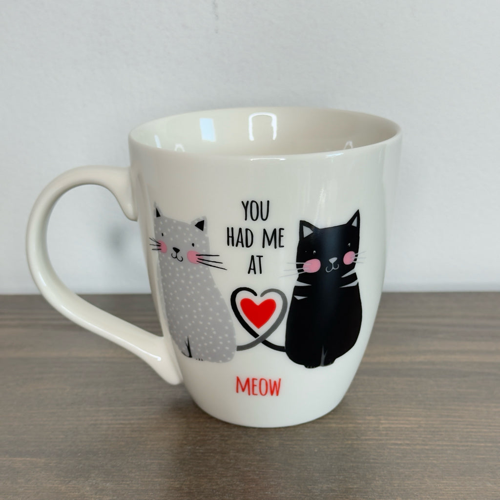 Pfaltzgraff You Had Me At Meow Cat Print Mug