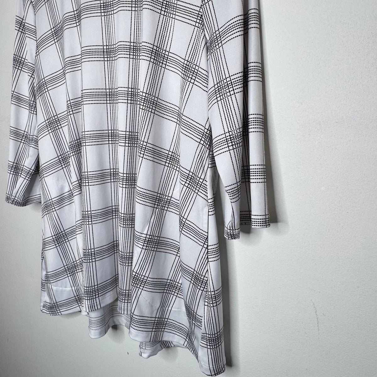 Croft & Barrow Plaid Top With Pockets - Size XL