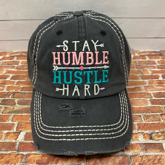 Stay Humble Hustle Hard Ball Cap