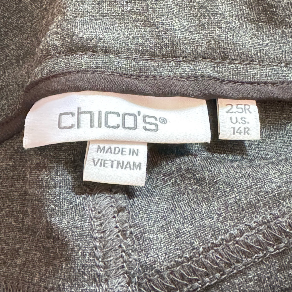Chico's Slim Leg Ponte Jeggings - Size 14