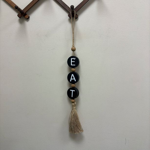 Eat Beaded Wall Decor