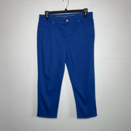 Chico's So Slimming Girlfriend Slim Leg Crop Jeans - Size 14
