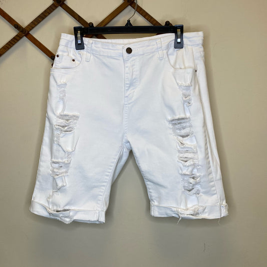 Distressed Bermuda Shorts - Size XL