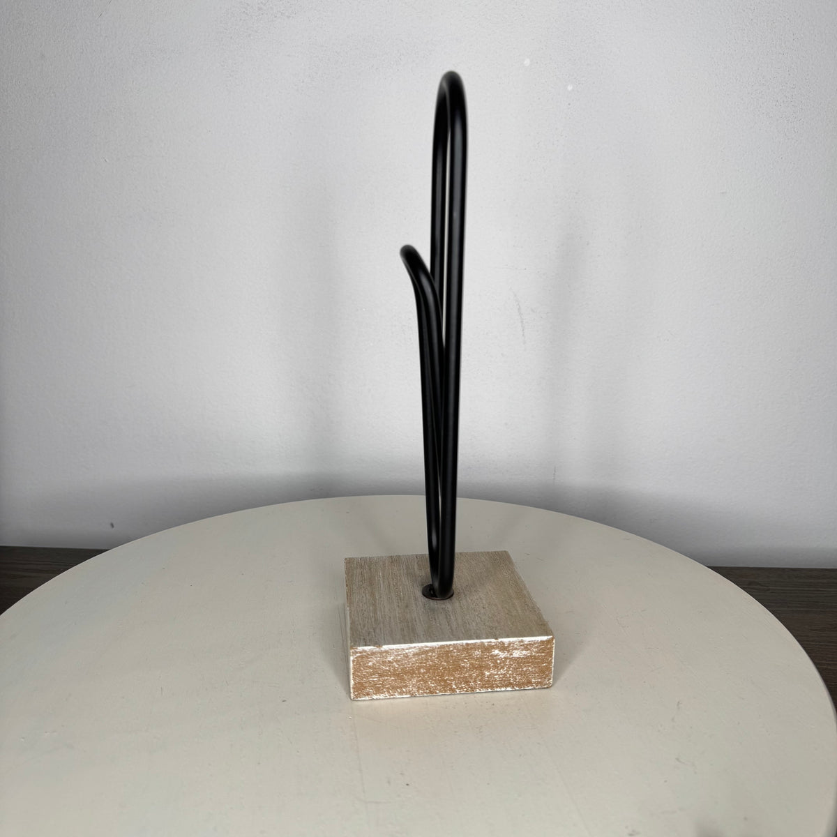 Black Paper Clip Wood/Metal Decor