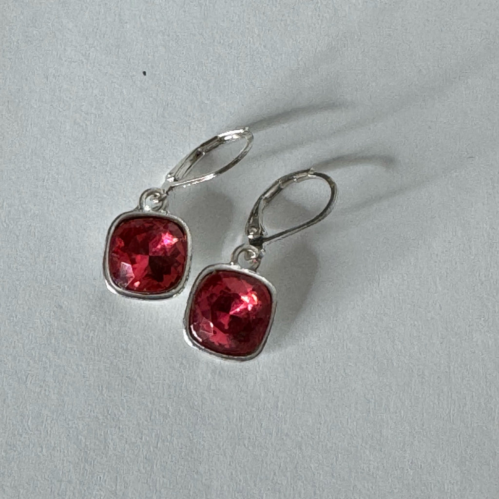 Scarlet Leverback Earrings
