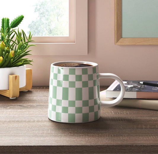 Checkerboard Mug - Green