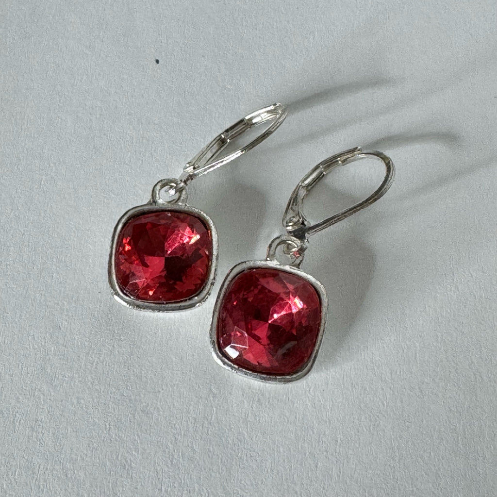 Scarlet Leverback Earrings