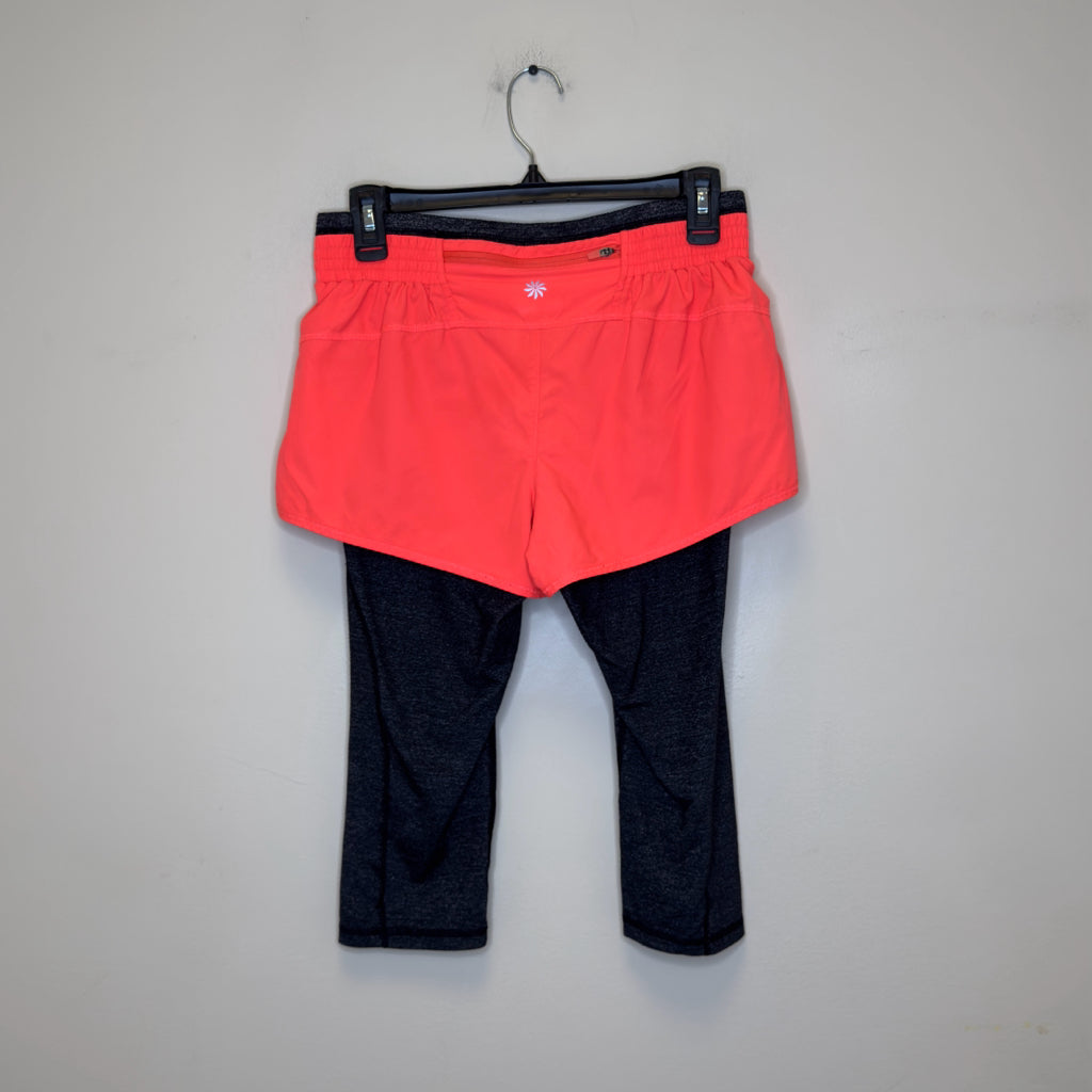 Athleta Go Getter Knicker Shorts Over Capri Leggings - Size Small