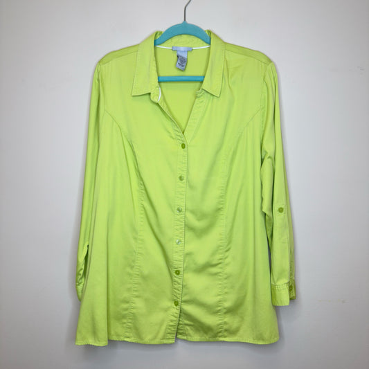 Catherines Button Up Top - Size 1X