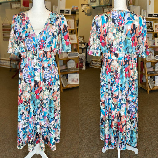 Floral Print Dress - Size XL