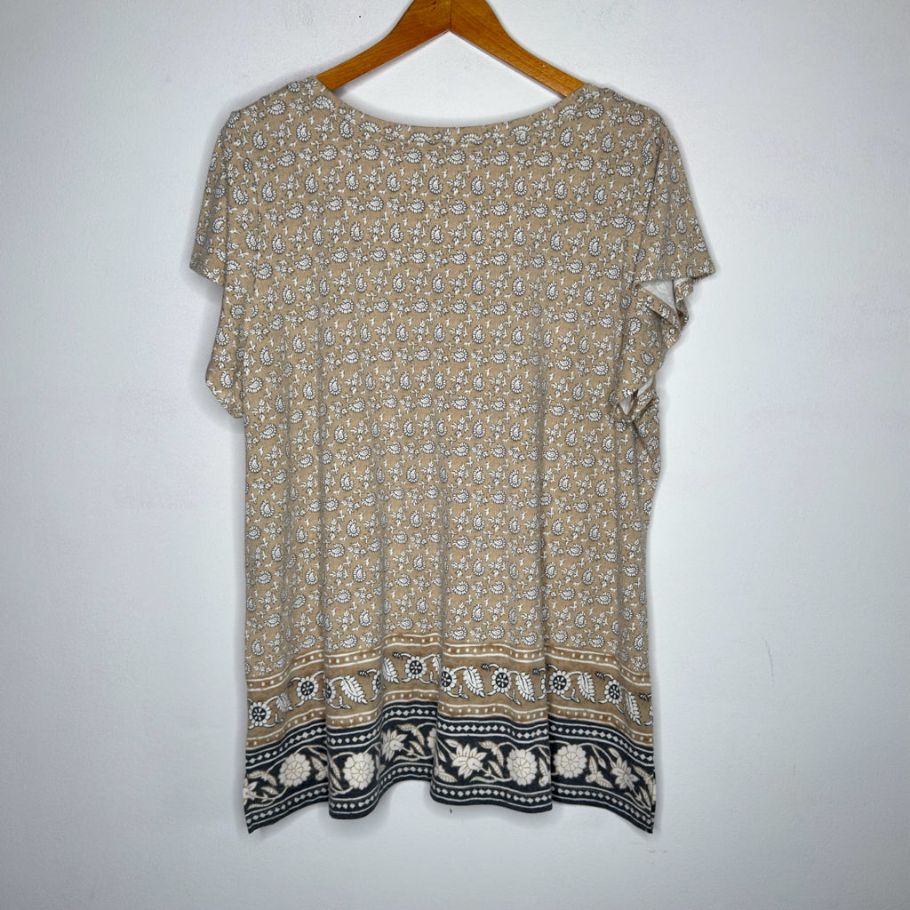 Isaac Mizrahi Live Short Sleeve Tee - Size 1X