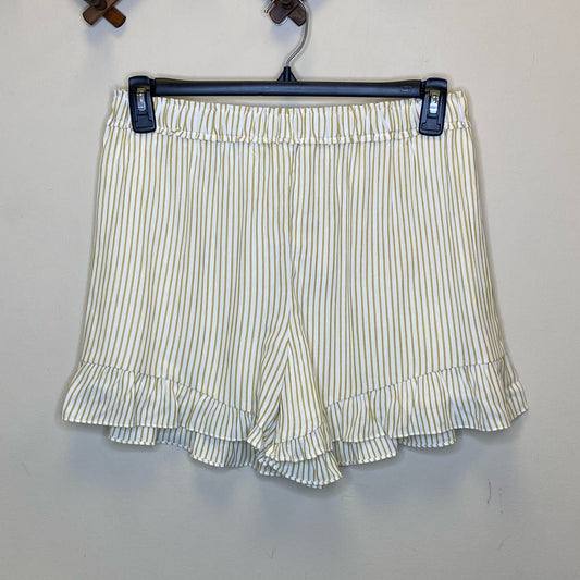 Hem & Thread Pull-On Striped Shorts - Size Large