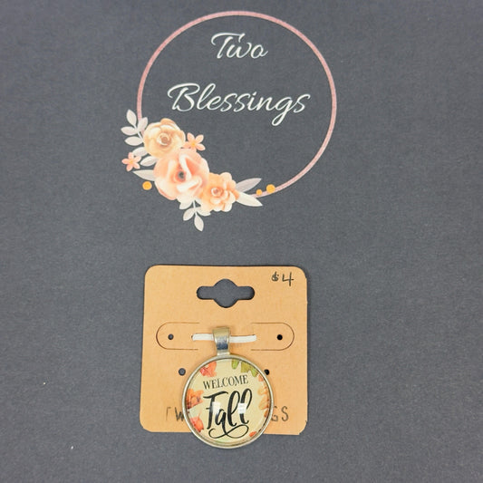 Two Blessings Charm - Welcome Fall