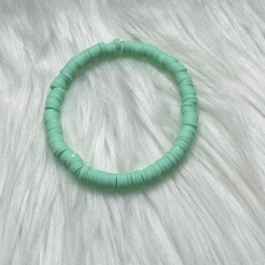 Inga Ann's Mint Green Polymer Bracelet