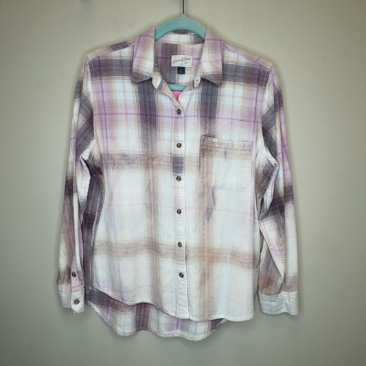 Hand Bleached Flannel - Size Medium