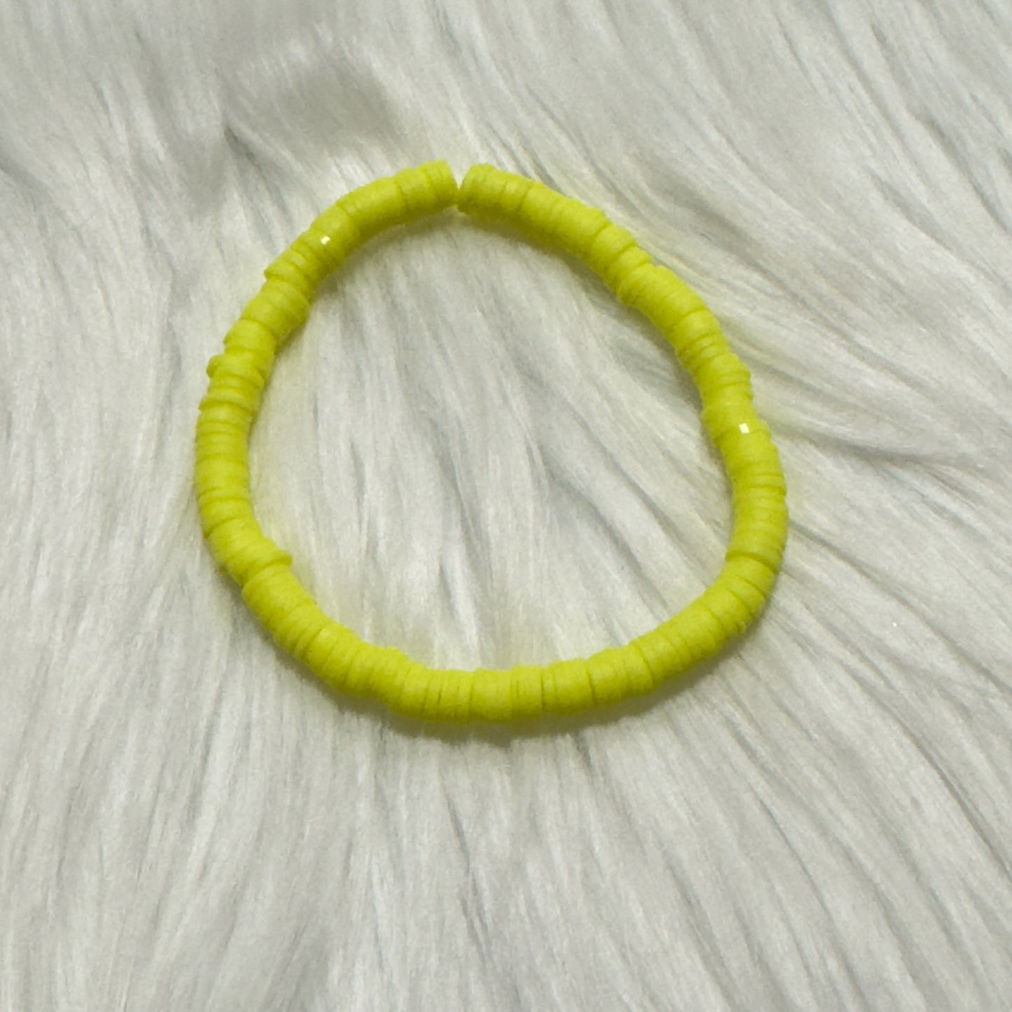 Inga Ann's Bright Yellow Polymer Bracelet