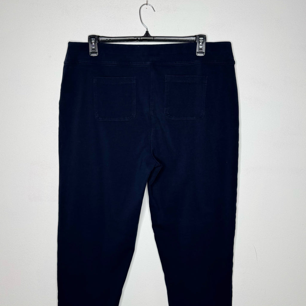 Susan Graver Weekend Pull-On Navy Blue Pants - Size 1X