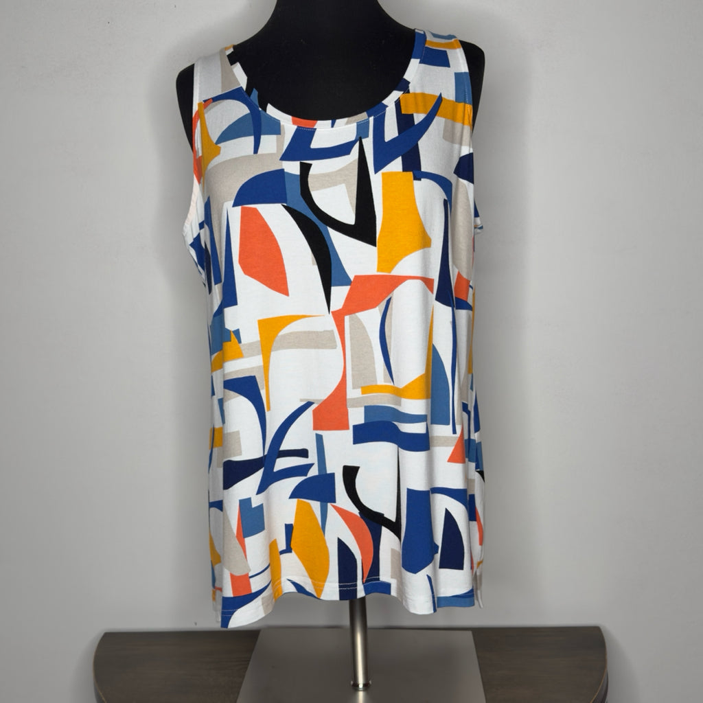 Chico's Geometric Print Tank Top - Size Large