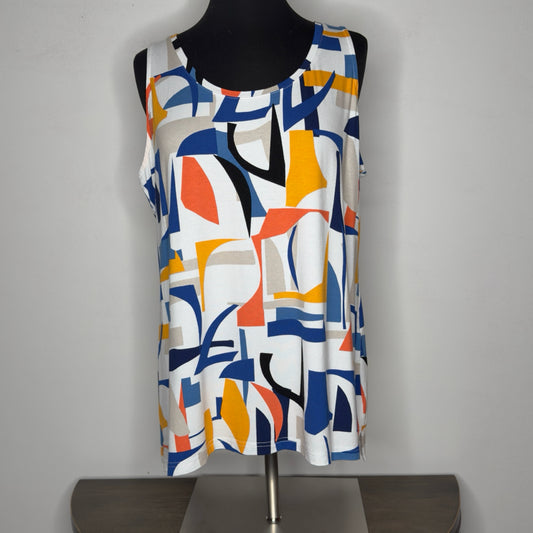 Chico's Geometric Print Tank Top - Size Large