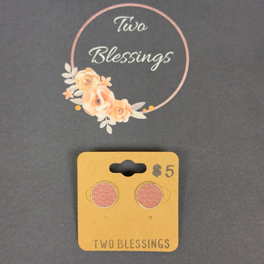 Two Blessings Earrings - Purple