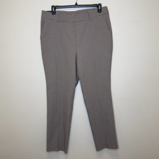 Rafaella Pull-On Plaid Pants - Size 18