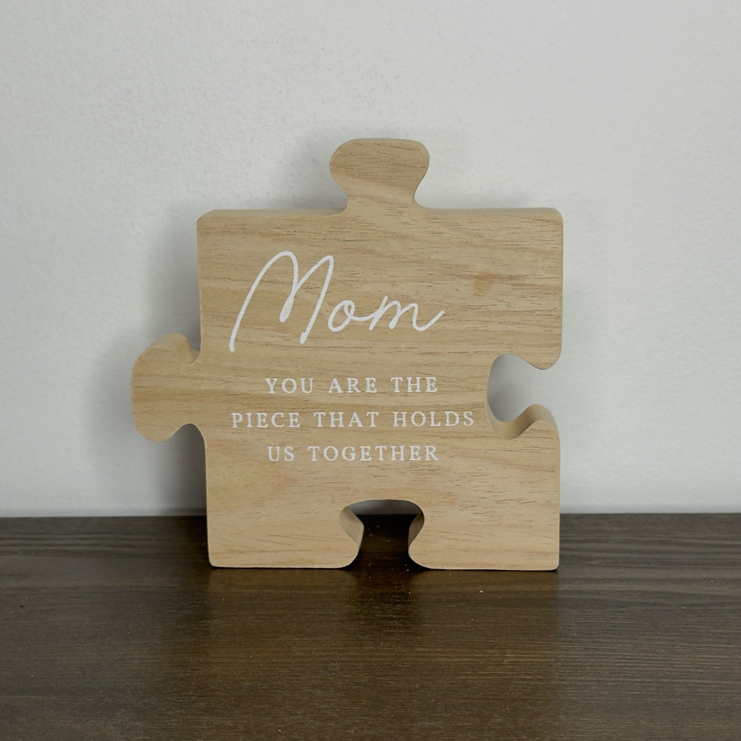 Mom Puzzle Block Sign