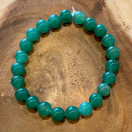 Inga Ann's Green Adventurine Beaded Bracelet