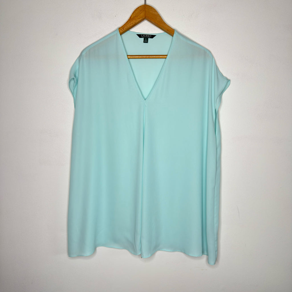 Lauren Ralph Lauren Sheer Sleeveless Top - Size 2X