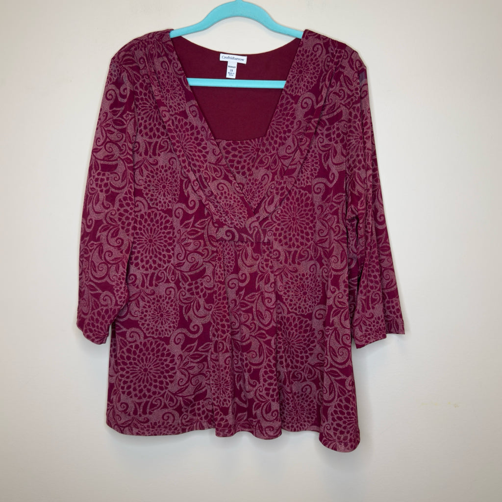 Croft & Barrow Top - Size 2X