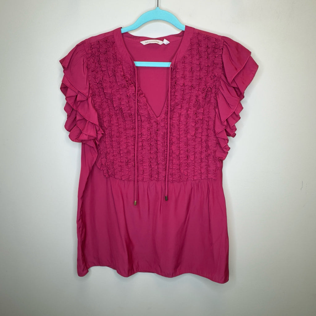 Soft Surroundings Victoria Ruffle Tunic Top - Size Large