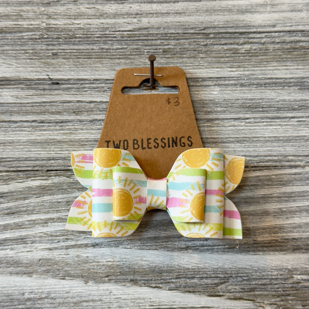Two Blessings Bow - Sunshine/Stripes