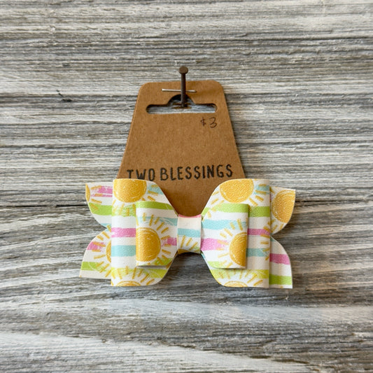 Two Blessings Bow - Sunshine/Stripes