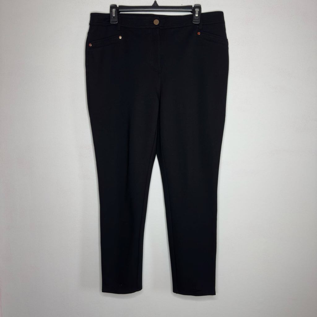 Chico's So Slimming Refined Ponte Ankle Pants - Size 12