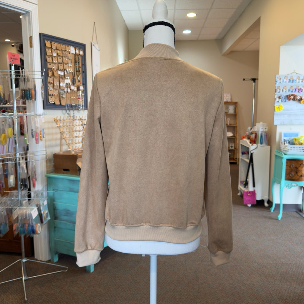 Faux Suede Jacket - Size Small