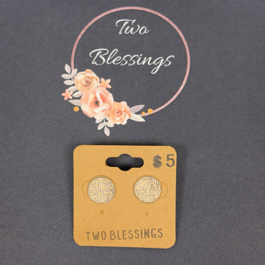 Two Blessings Earrings - Shiny Tan