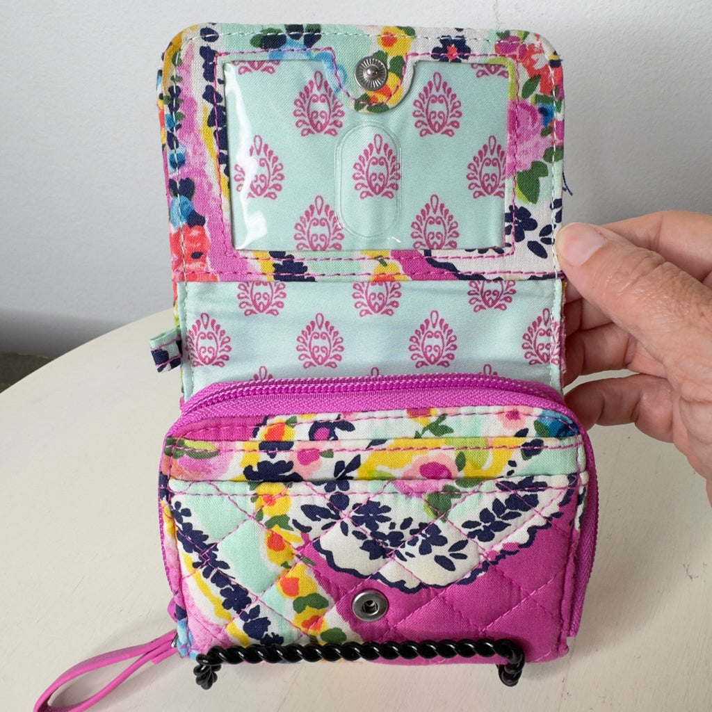 Vera Bradley Card Case Wallet - Wildflower Paisley